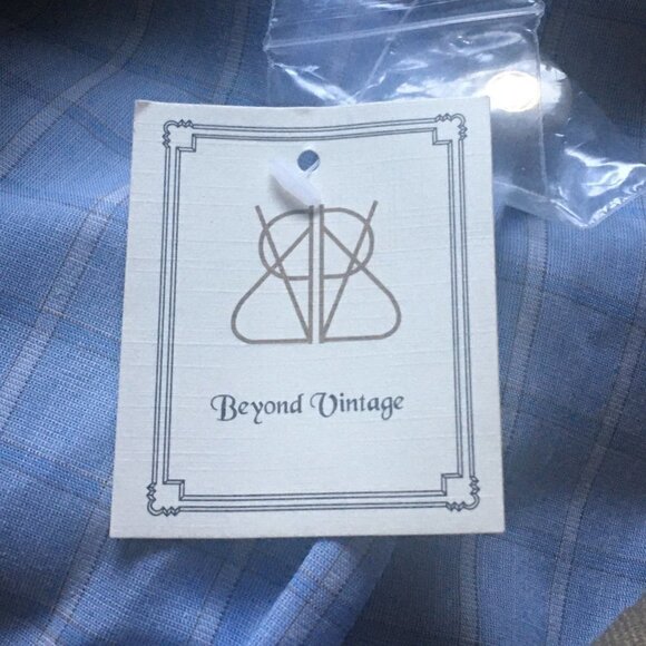 Beyond Vintage Single-breasted Linen Blend Blazer - Picture 12 of 15